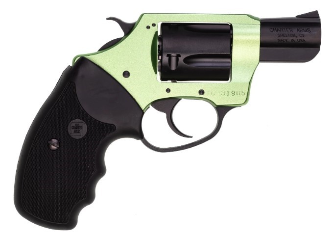 CHARTER ARMS SHAMROCK .38 SPL. ALUMINUM 5 SHOT 2IN FIXED STANDARD GREEN BLACK PASSIVATE 53844 - Taurus Savings